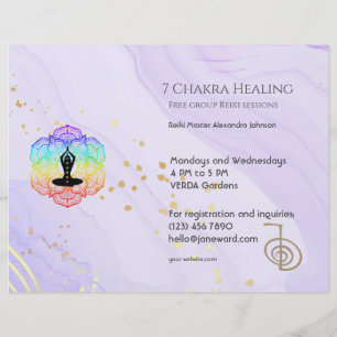 Marble Waves Chakra Energie Heiler Reiki Horizonta Flyer