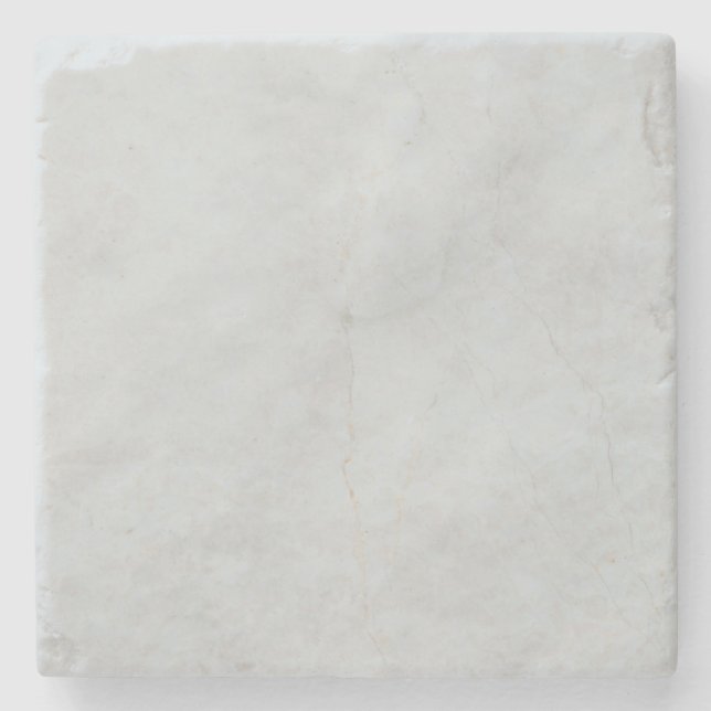 Marble White Stone Untersetzer (Vorderseite)