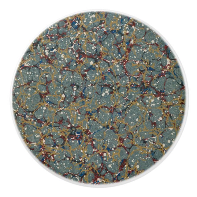 Marbled Abstract Painting Keramikknauf (Vorderseite)