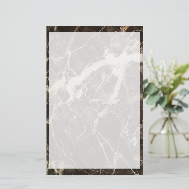 Marbled-Abstrakter Expressionismus von Shirley Tay Briefpapier (Stehend Vorderseite)
