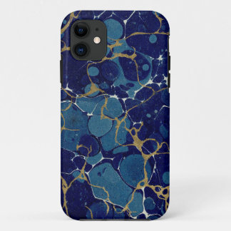 Marbled Blue Apple iPhone 11 Case-Mate iPhone Hülle