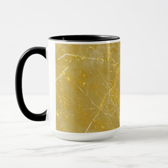 Marbled Gold Effect Tasse (Links)