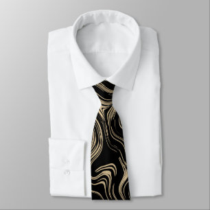 Marbled Gold Neck Tie Krawatte