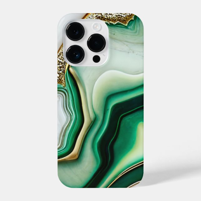 Marbled Jade Agate iPhone Hülle (Rückseite)