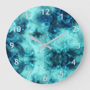Marbled Jade Große Wanduhr