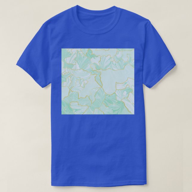 Marbled Kintsugi Sage T-Shirt (Design vorne)