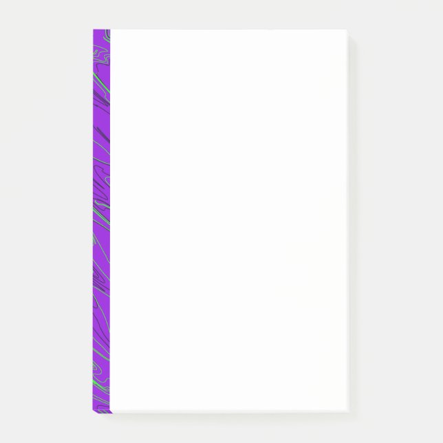 Marbled Lila Post-it-Notizen Post-it Klebezettel (Vorderseite)