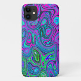Marbled Magenta und Lime Green Groovy Abstrakte Ku Case-Mate iPhone Hülle