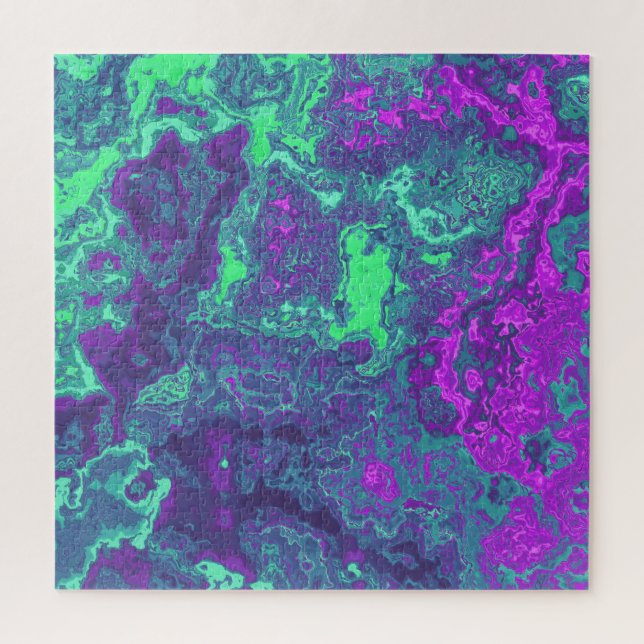 Marbled Neon Puzzle (Vertikal)