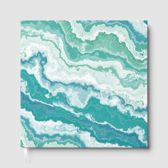 marbled sea foam : gästebuch (Vorderseite)