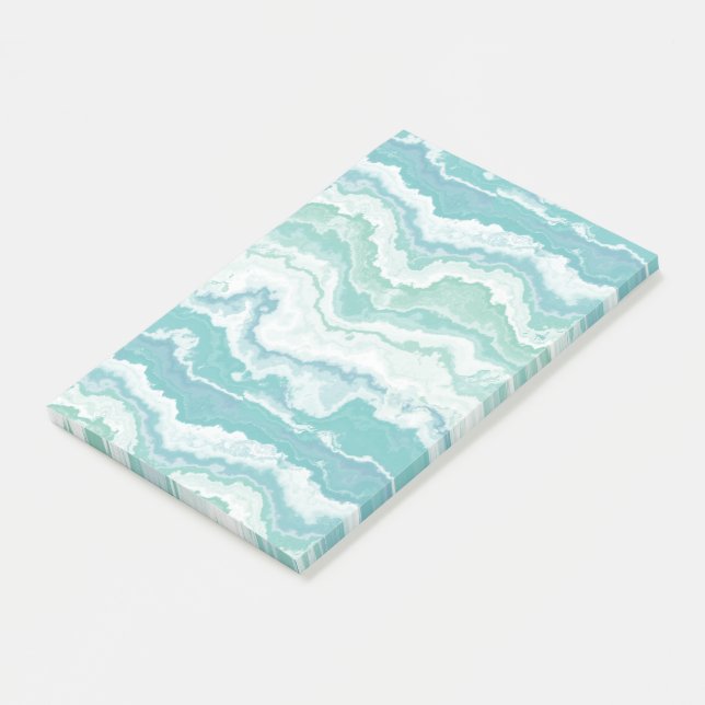 marbled sea foam : post-it klebezettel (angewinkelt)