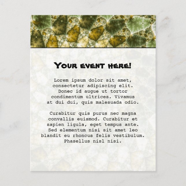 Marbled Shards - Mandelbrot Art Flyer (Vorne)