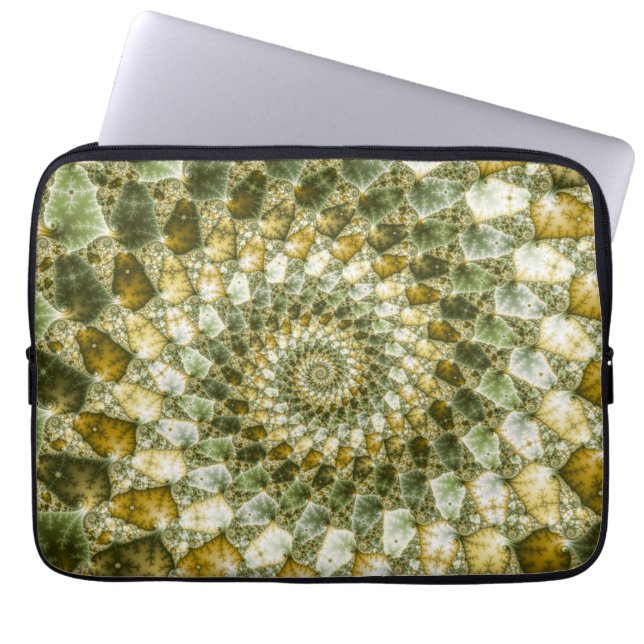 Marbled Shards - Mandelbrot Art Laptopschutzhülle (Vorderseite)