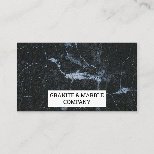 Marbled Slab | Granitgesellschaft Visitenkarte (Vorderseite)