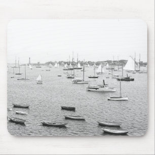 Marblehead Hafen 1900 Massachusetts Mousepad