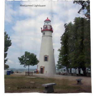 Marblehead Leuchtturm-Duschvorhang Duschvorhang