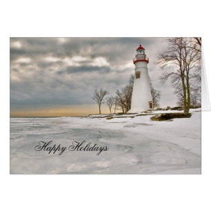 Marblehead-Leuchtturm im Schnee