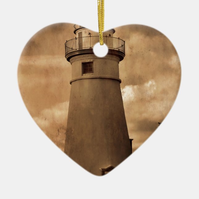 Marblehead Leuchtturm Keramik Ornament (Vorne)