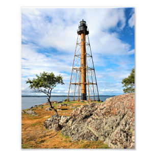 Marblehead Leuchtturm, Massachusetts-Foto-Druck Fotodruck