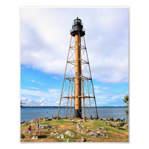 Marblehead Leuchtturm, Massachusetts-Foto-Druck Fotodruck