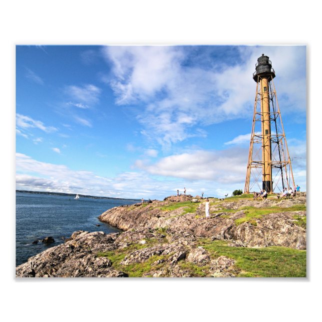 Marblehead Leuchtturm, Massachusetts Foto drucken (Vorne)