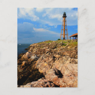 Marblehead Lighthouse and Ocean Bluffs Postkarte
