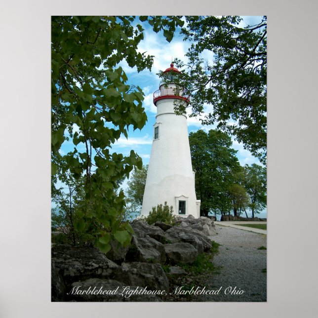 Marblehead Lighthouse, Marblehead Ohio Poster (Vorne)