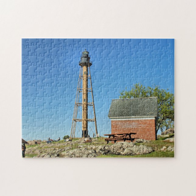 Marblehead Lighthouse, Massachusetts MA Puzzle (Horizontal)