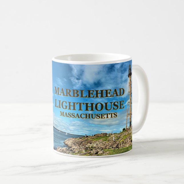 Marblehead Lighthouse, Massachusetts Tasse (VorderseiteRechts)