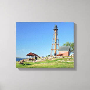 Marblehead Lighthouse Massachusetts Wrapped Canvas Leinwanddruck