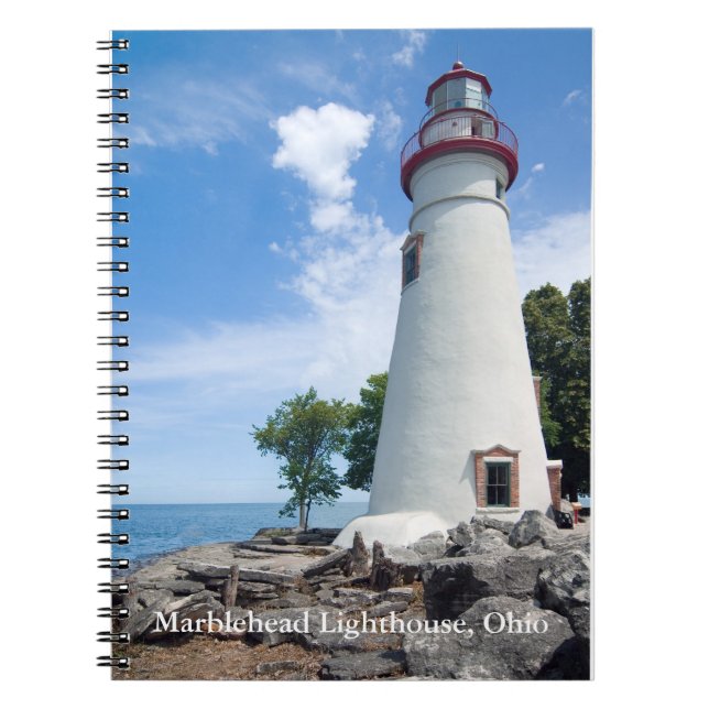 Marblehead Lighthouse Spiral Notebook Notizblock (Vorderseite)