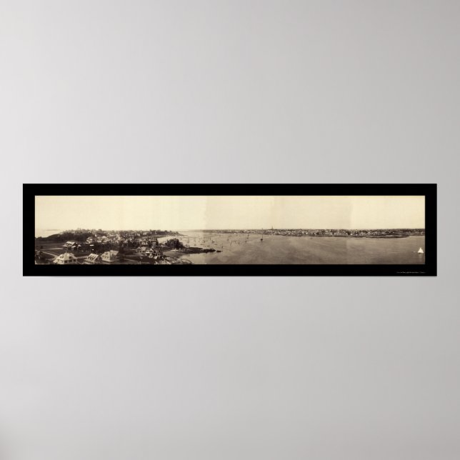 Marblehead MA Foto 1898 Poster (Vorne)