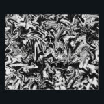 Marbleied Black and White Minimalistisch Abstrakt  Puzzle<br><div class="desc">Ich entwarf dieses moderne,  minimalistisch-marmorierte abstrakte Kunstwerk in Schwarz-Weiß. Es repräsentiert das Gefühl intensiver Angst. Intensität in Schwarz und Weiß,  digitale Kunst. 2019.</div>