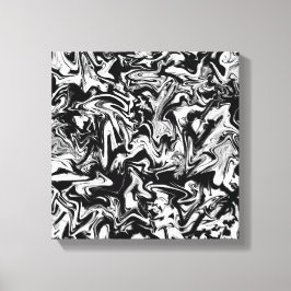 Marbleied Black and White Modern Abstrakt Artwork Leinwanddruck