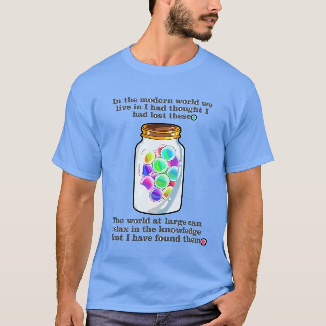 Marbles gefunden (Cartoon) T-Shirt (Vorderseite)