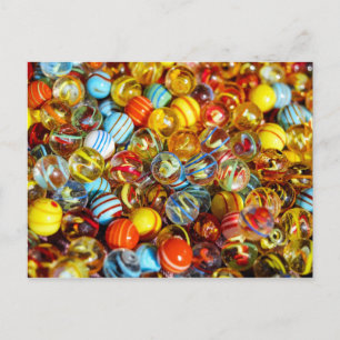 Marbles postcard postkarte