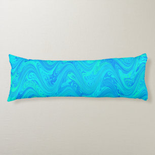 Marbling Blue Green Pattern Seitenschläferkissen