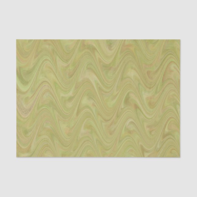 Marbling Green Brown Pattern Seidenpapier (Vorderseite)