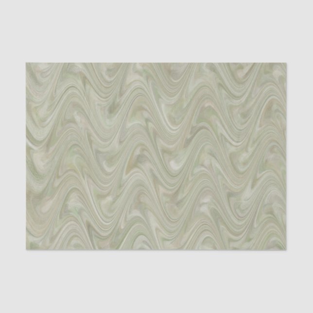Marbling Green Pattern Seidenpapier (Vorderseite)