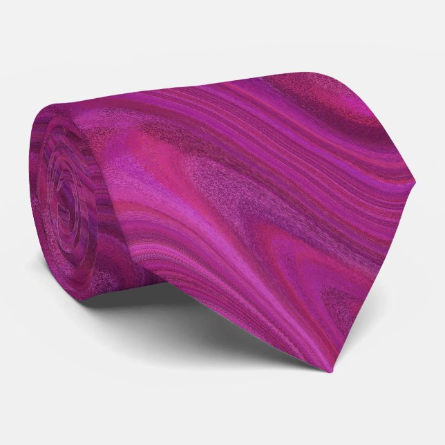 Marbling Purple Pattern Krawatte (Gerollt)