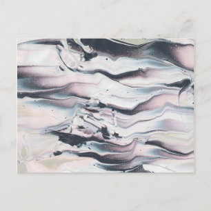 Marbling V Crop Postkarte