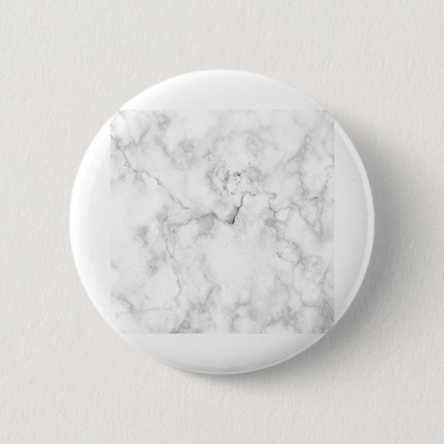 Marbolweißer Hintergrund Muster Tile Button (Vorderseite)