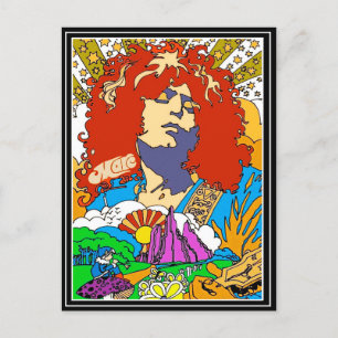 Marc Bolan Pop Art Feiertagspostkarte
