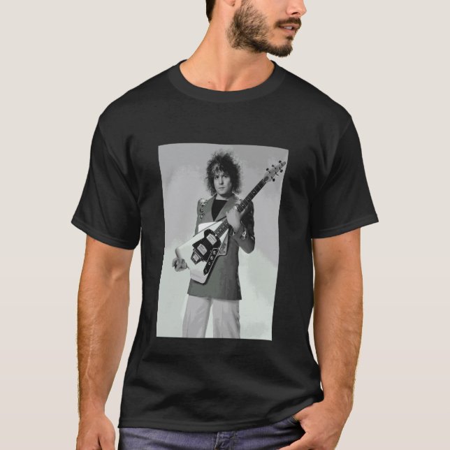 Marc Bolan T Rex Frontmann Studio Foto 1976 T-Shirt (Vorderseite)