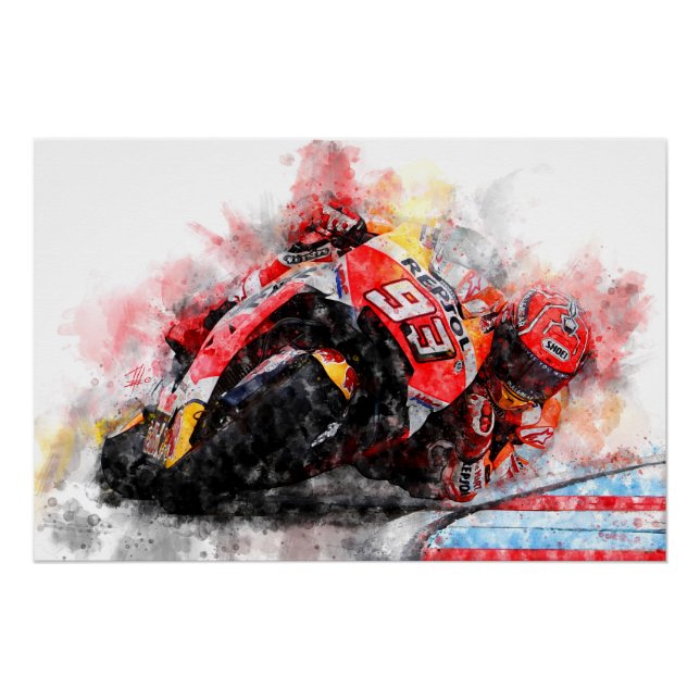 Marc Marquez Poster (Vorderseite)