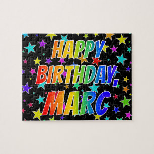 "MARC" Vorname, Spaß "HAPPY BIRTHDAY" Puzzle
