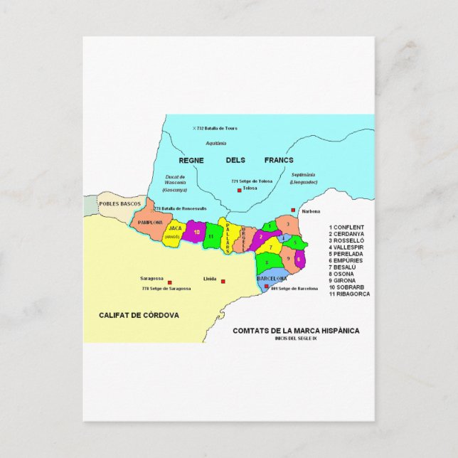 Marca Hispanica Postkarte (Vorderseite)