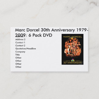 MARCDORCEL30, 30. Jahrestag 1979 Marc Dorcels… Visitenkarte