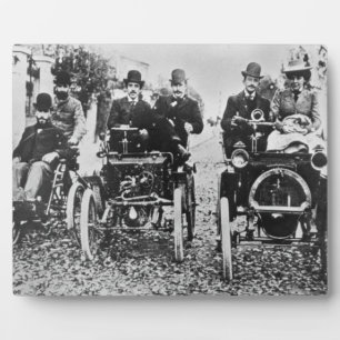 Marcel (d.1903) und Louis (1877-1944) Renault driv Fotoplatte