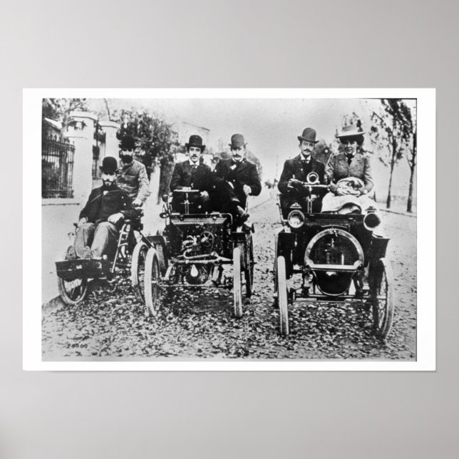 Marcel (d.1903) und Louis (1877-1944) Renault driv Poster (Vorne)